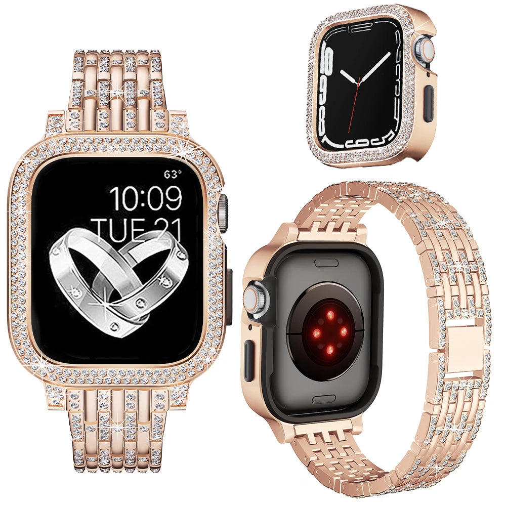 Diamond Band+case for iWatch